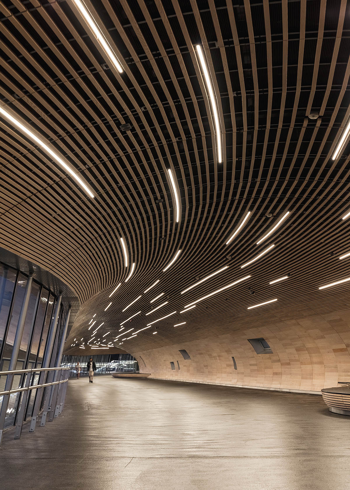 COBE and DISSING+WEITLING's sinuous tubular Køge Nord Station opened in Copenhagen