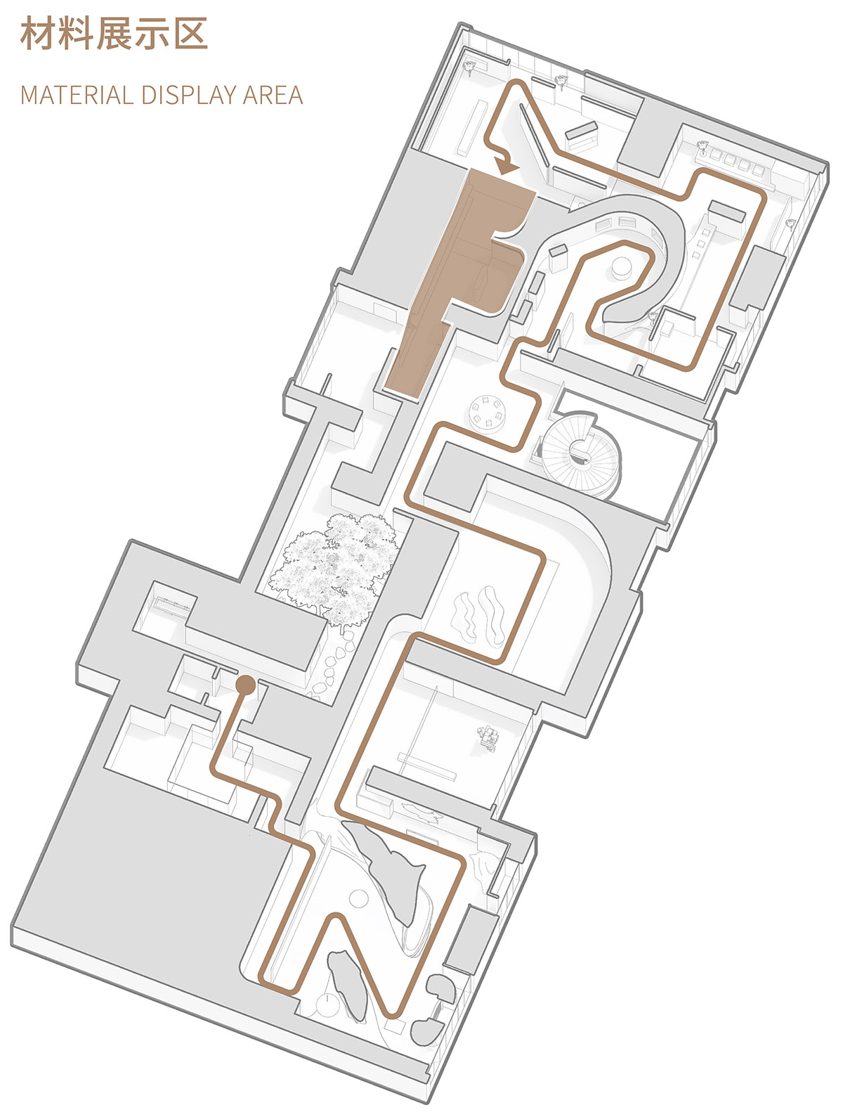 Giant free-form structure gives the feeling of 