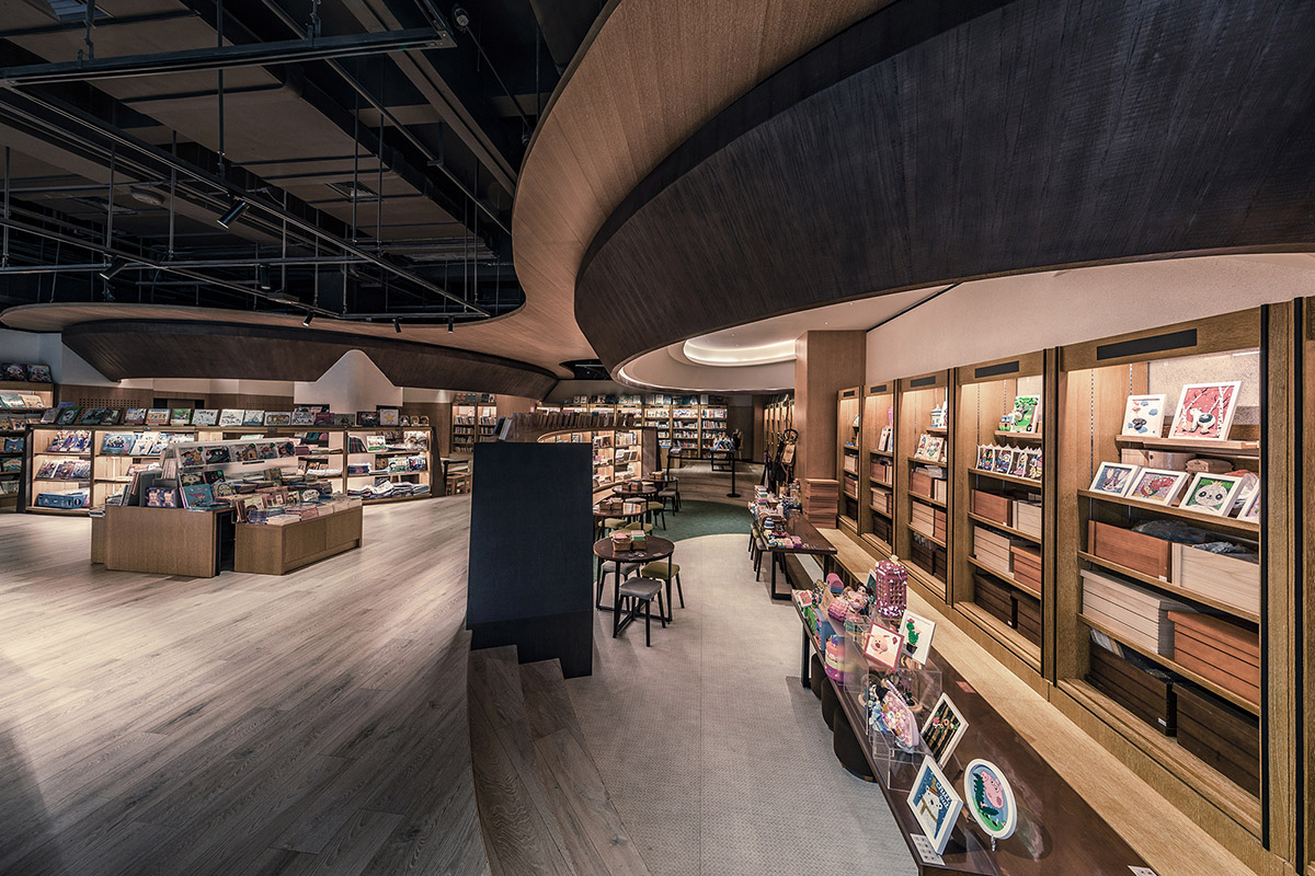 Gonverge Interior Design's mega artists book walls reinterpret shopping mall typology in Xi’an