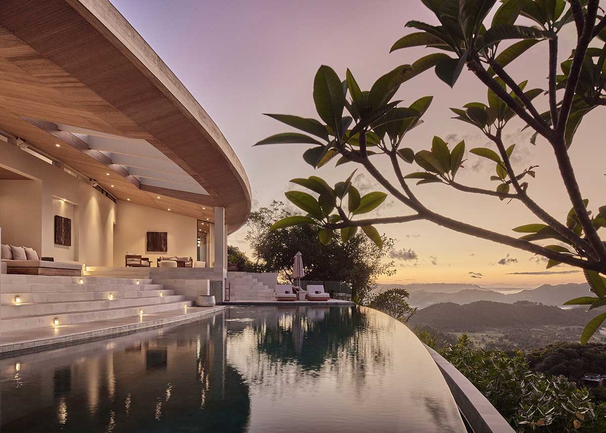 Villa Boe captures the captivating views of Tampah Hills in Indonesia 