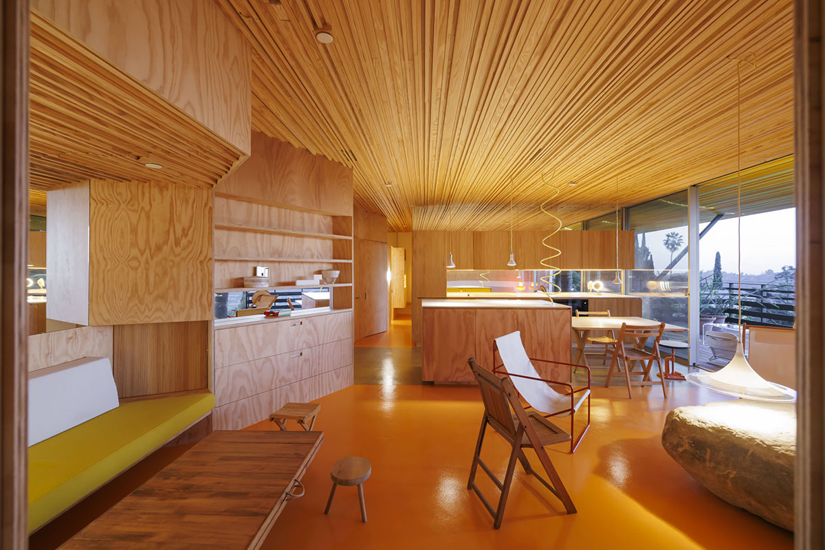SelgasCano and Diego Cano wrap La Canaria House with recycled aluminum colourful tubes in LA