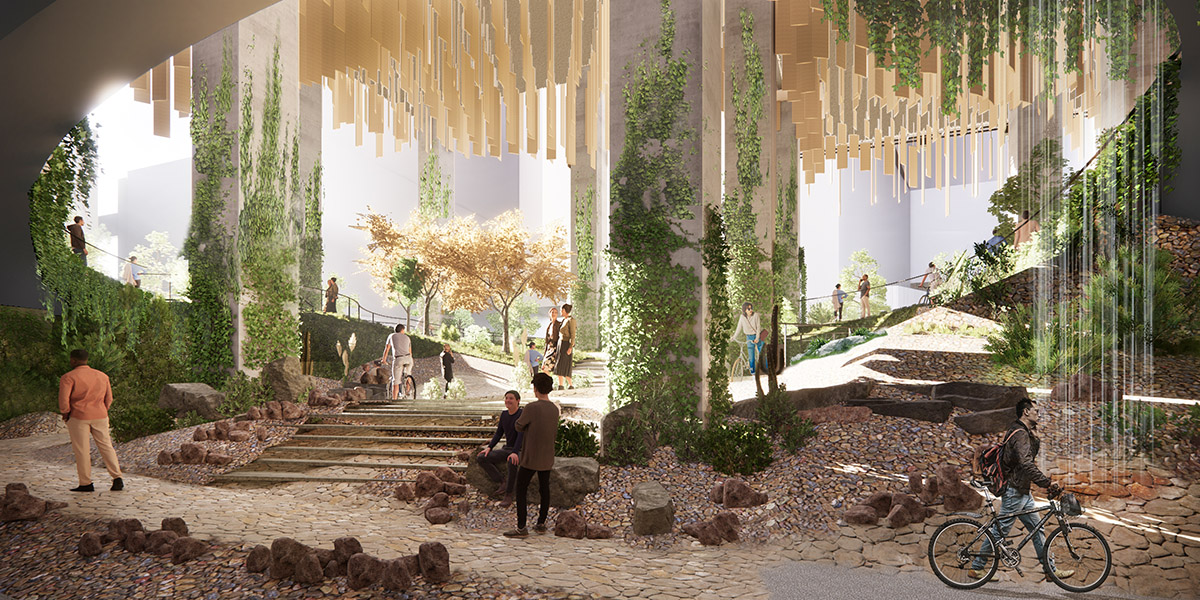 Kengo Kuma and Associates проектирует коммерческое здание, покрытое растениями, в центре Сан-Хосе. 