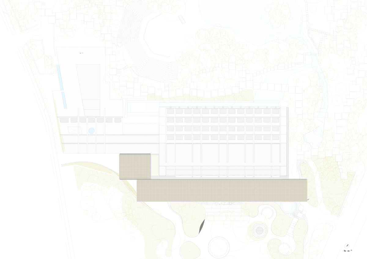 Kengo Kuma & Associates redesigns Lisbon arts centre with spacious curved canopy