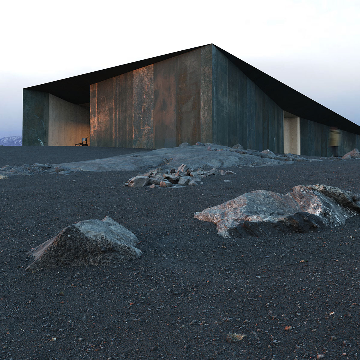 The Iceland Black Lava Fields Visitor Center competition winners announced