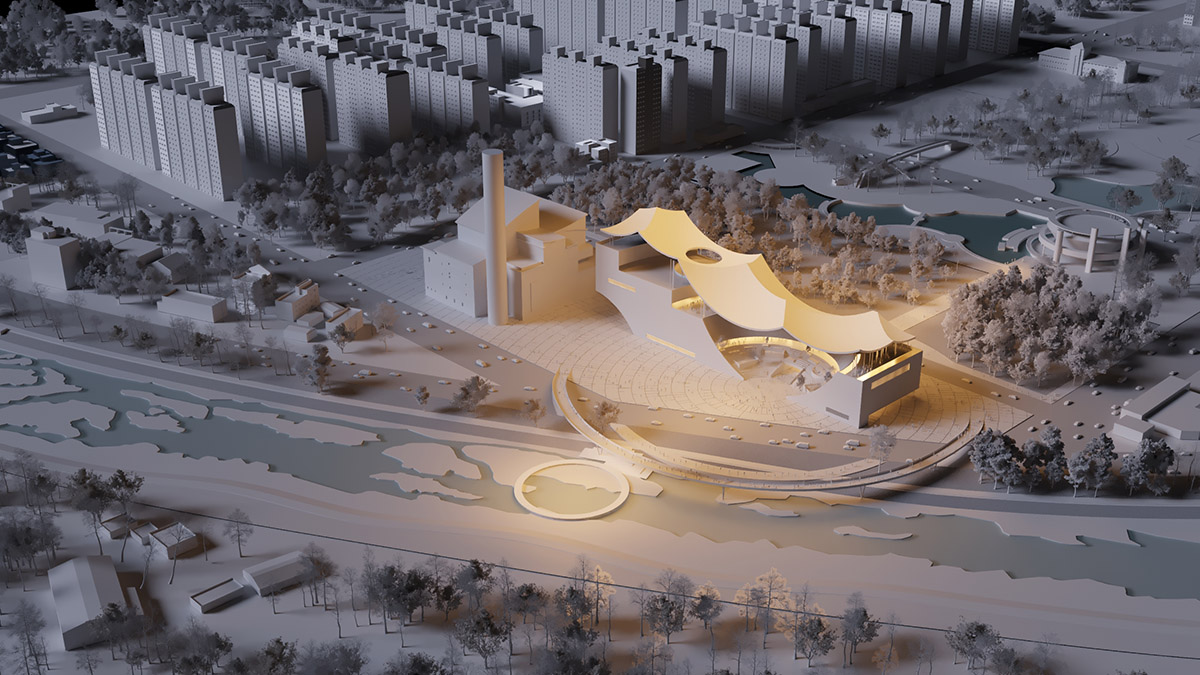 Croquis Design Studio unveils its competition proposal for City Main Library in Gwangju, South Korea