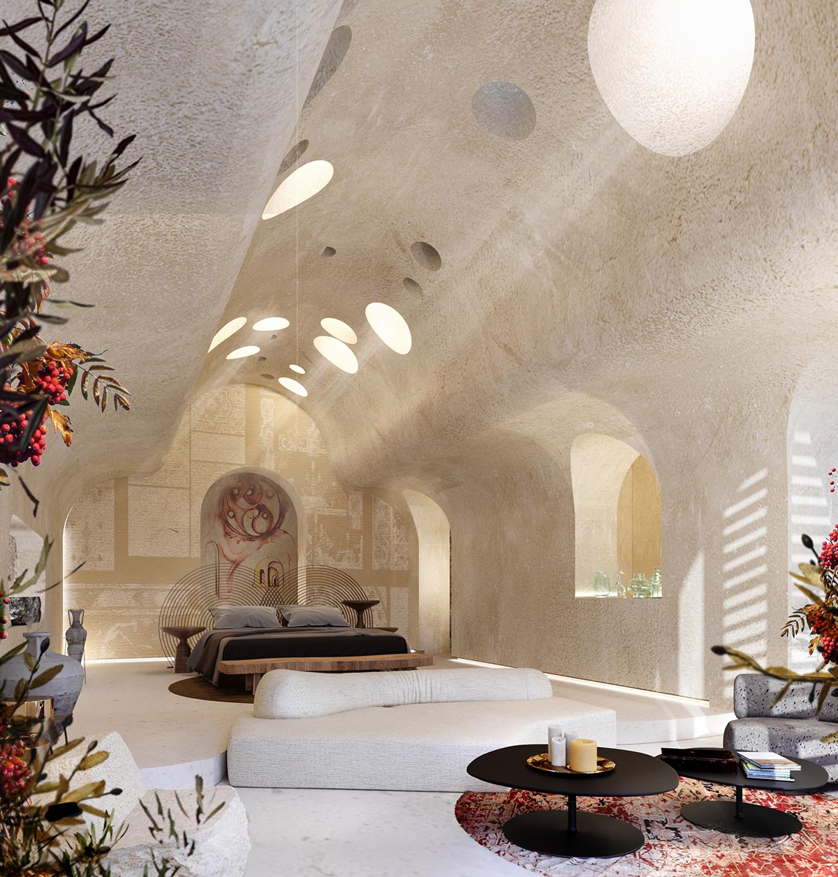 GAD creates carved-out spaces for spa hotel on an abandoned quarry in Cappadocia, Turkey