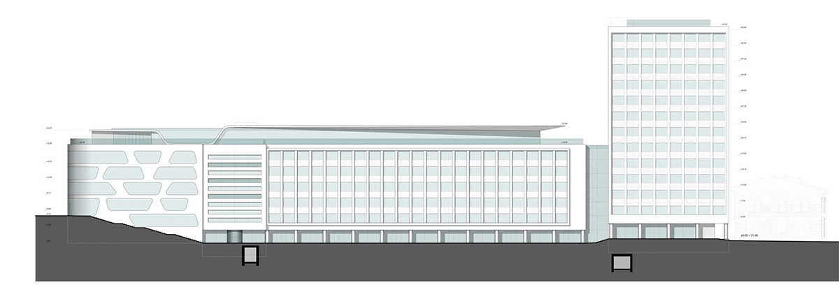 3Deluxe creates public plaza with fluid geometry that meets young generation's needs in Lithuania