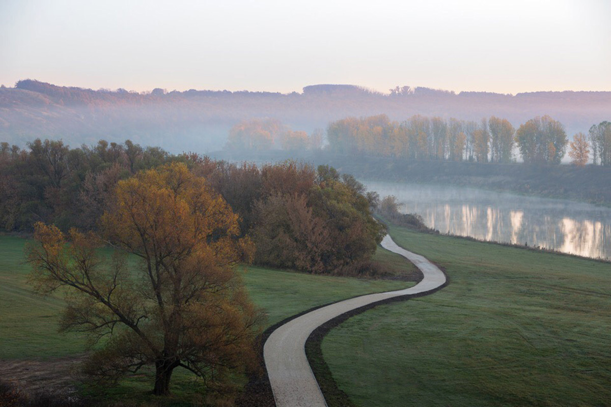 Hospitality Center is an ensemble of different black wooden buildings in Russian Lipetsk region