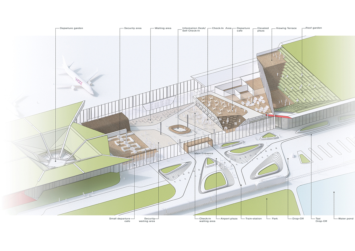UNStudio unveils plans for the new extension for Georgia's Kutaisi International Airport
