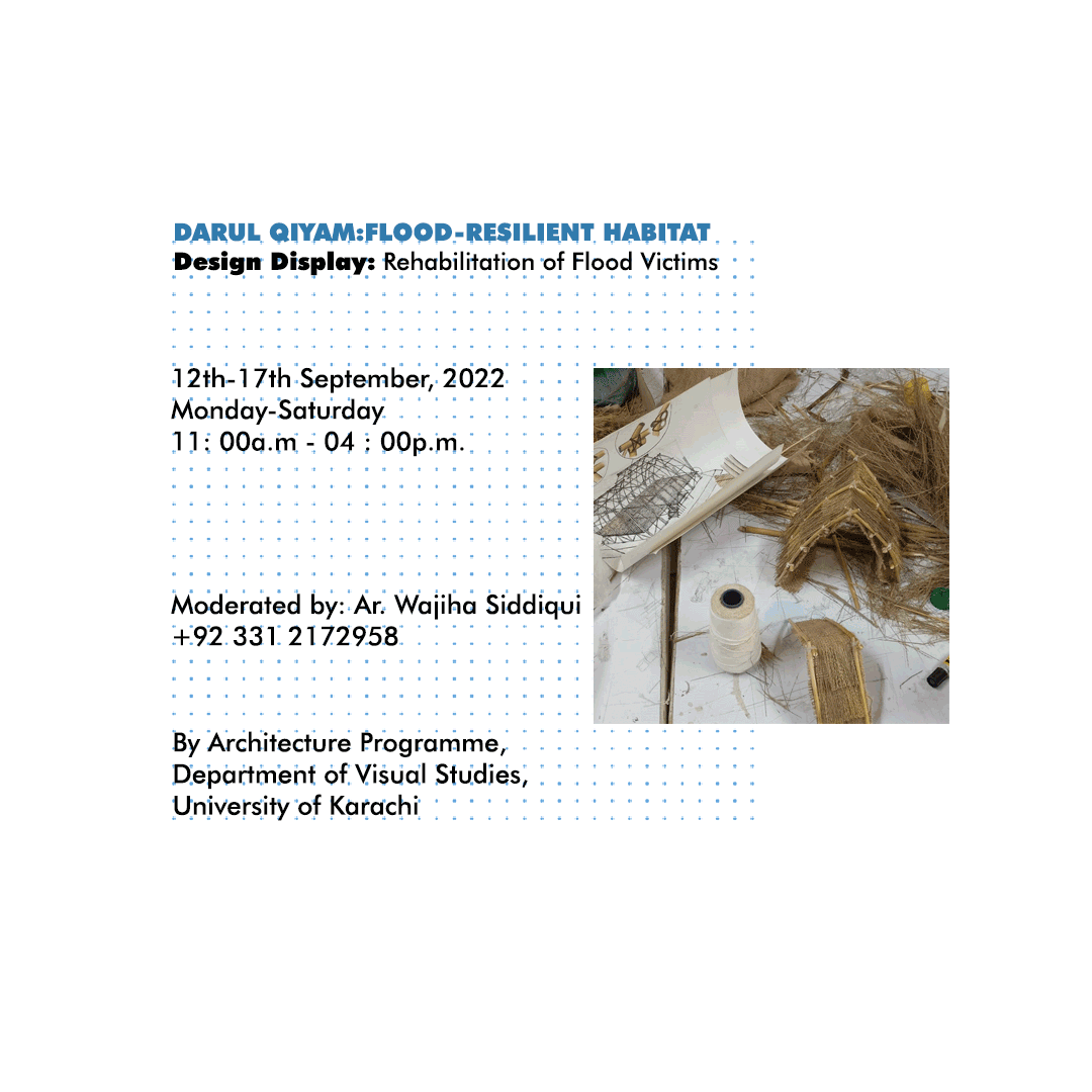 Darul Qiyaam - Flood Resilient Habitat Workshop by Architecture Programme, University of Karachi