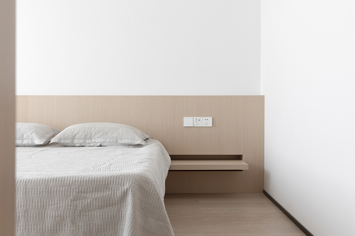 AD ARCHITECTURE creates all-white interiors with geometric compositions for L Apartment in China