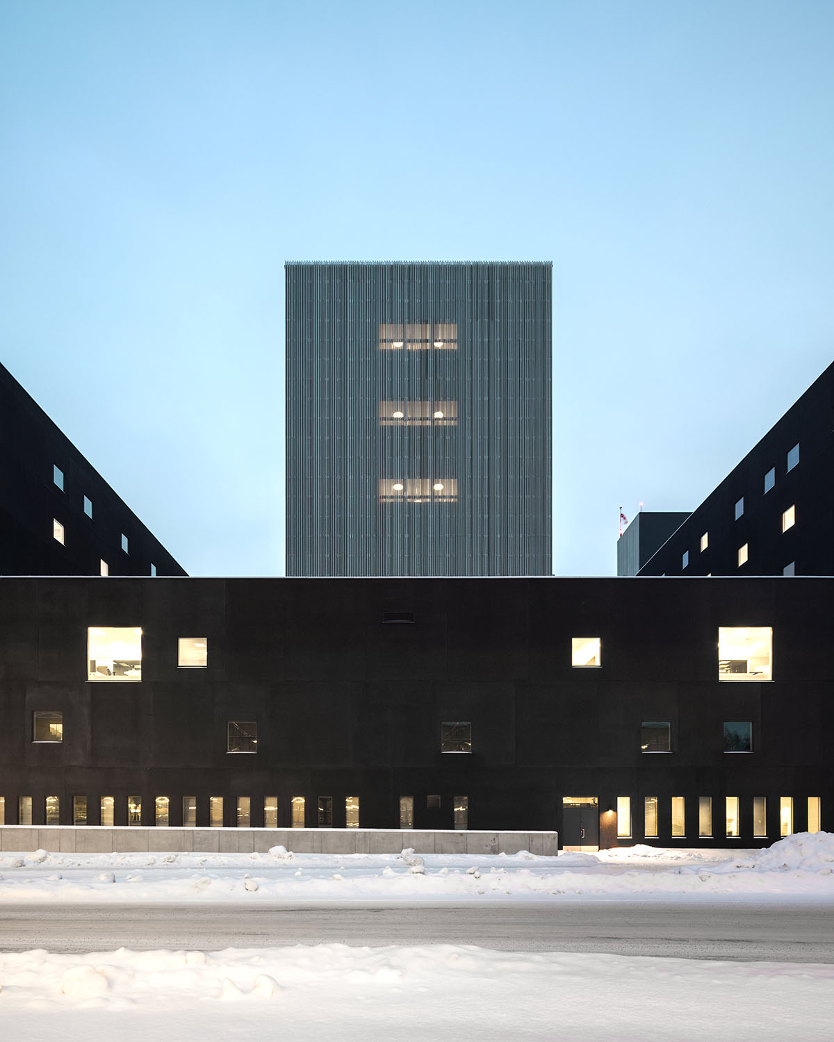 JKMM Architects completes Hospital Nova with large monolithic volumes in central Finland