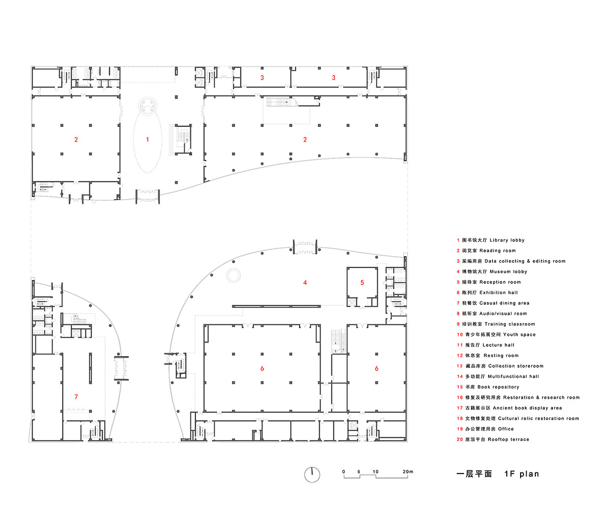 UAD creates a giant void at the center of Jiashan Museum and Library in Zhejiang, China