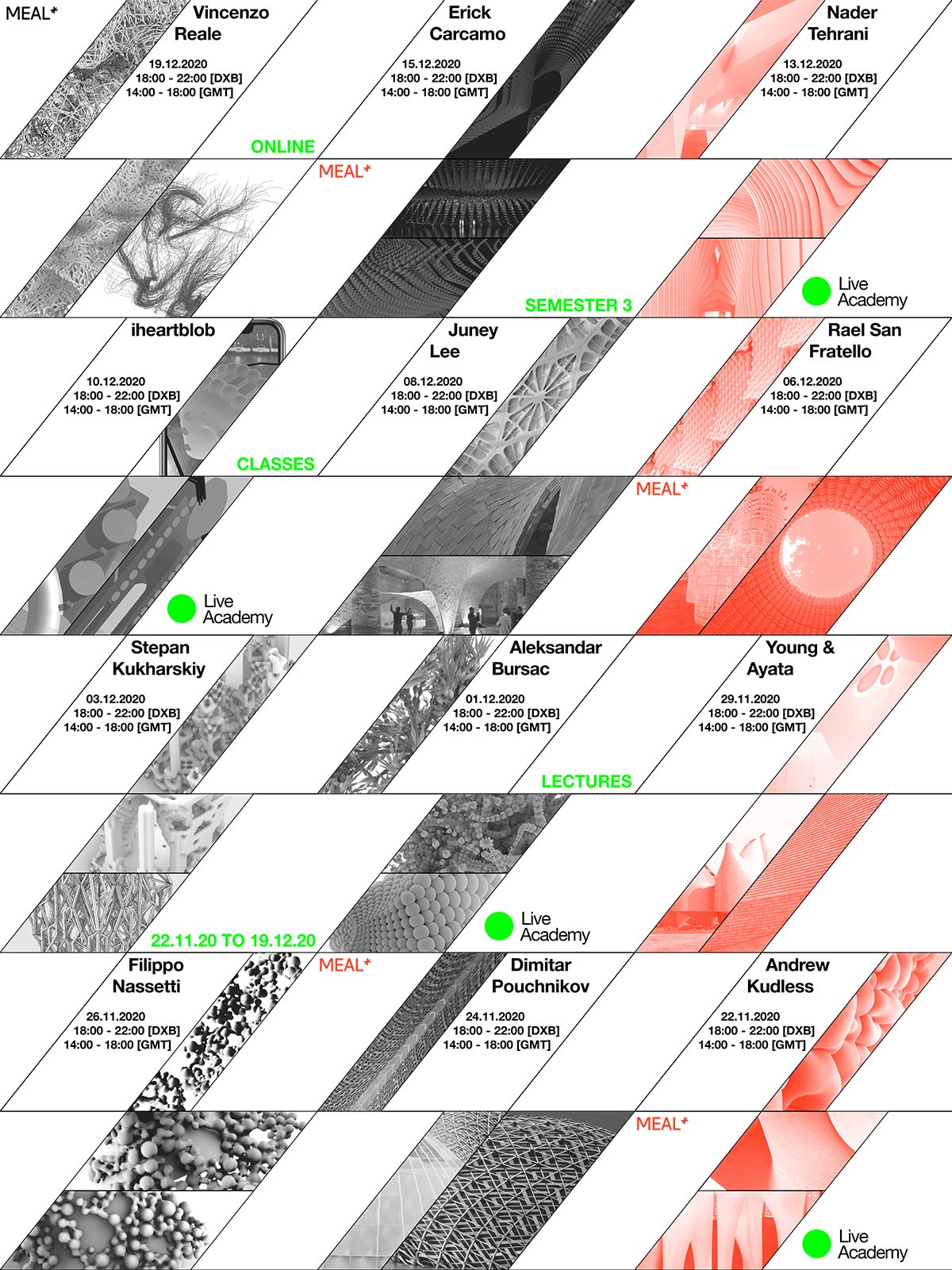 MEAL* announces third edition of Live Academy with new lectures and online classes