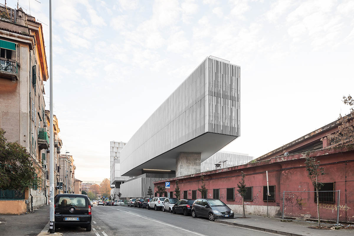 Labics' new fragmented complex fosters public space by setting trajectories in the heart of Rome