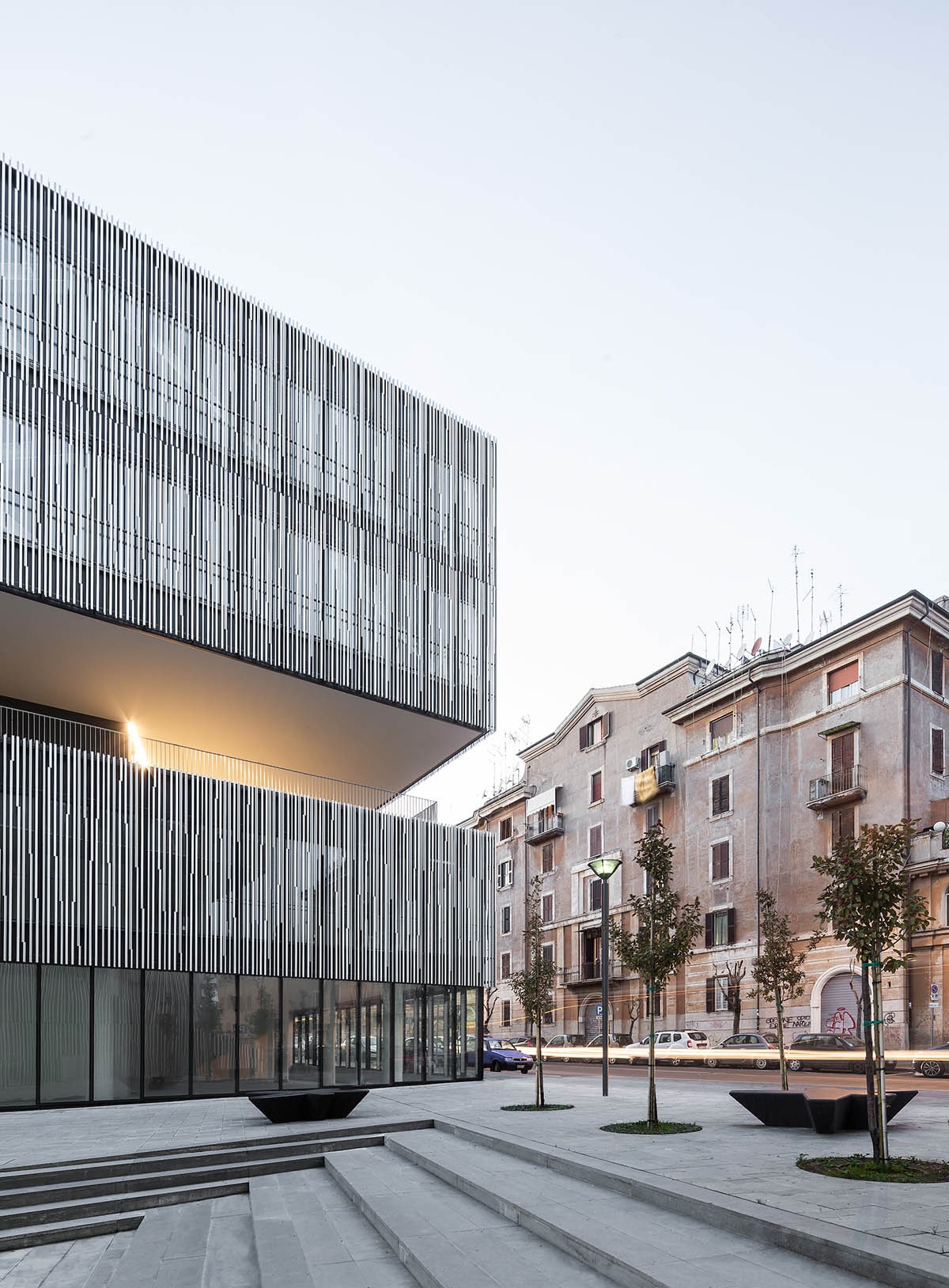 Labics' new fragmented complex fosters public space by setting trajectories in the heart of Rome