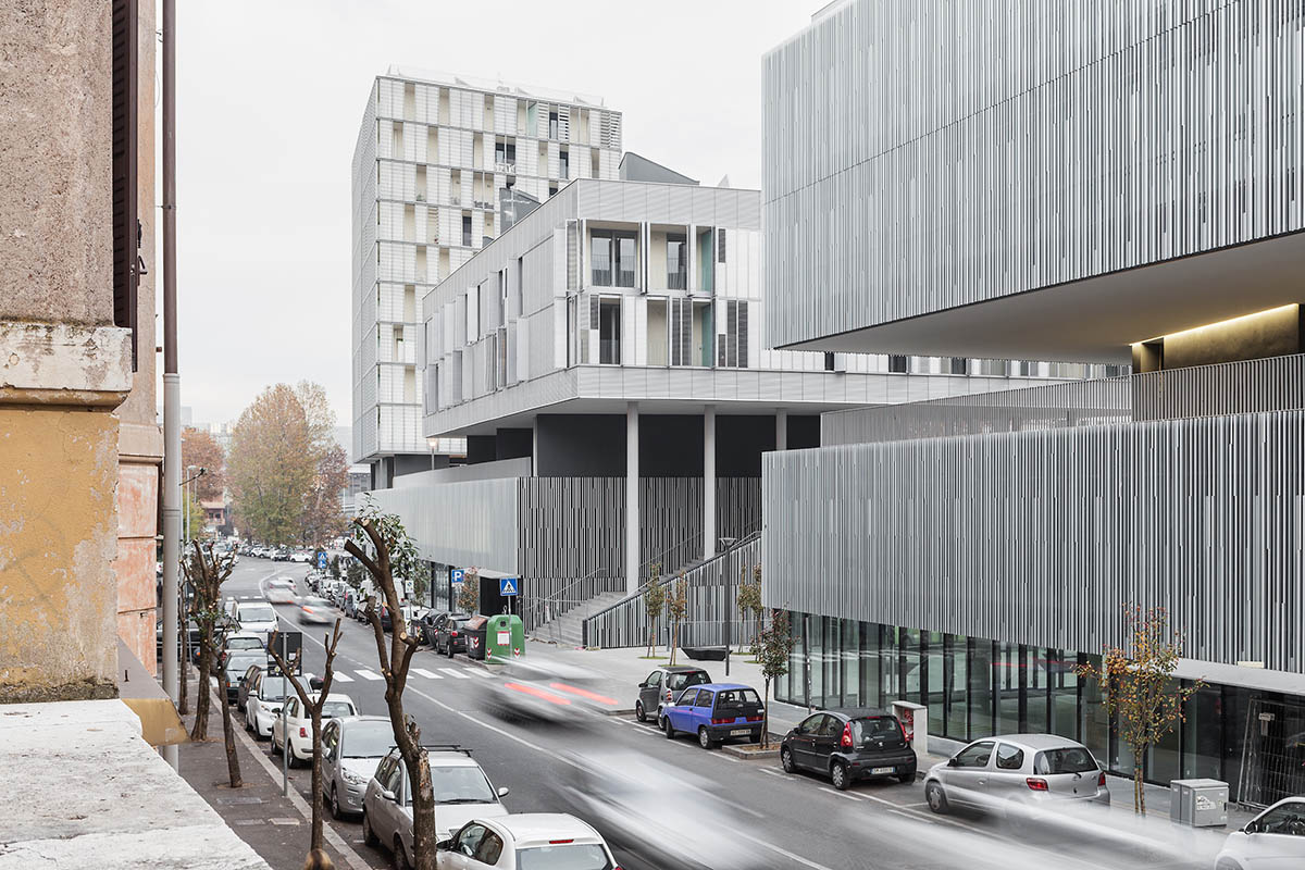 Labics' new fragmented complex fosters public space by setting trajectories in the heart of Rome
