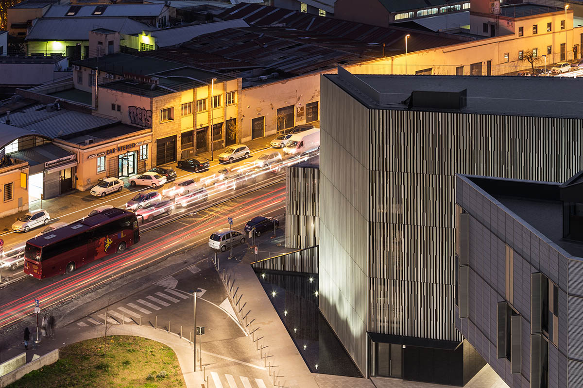 Labics' new fragmented complex fosters public space by setting trajectories in the heart of Rome