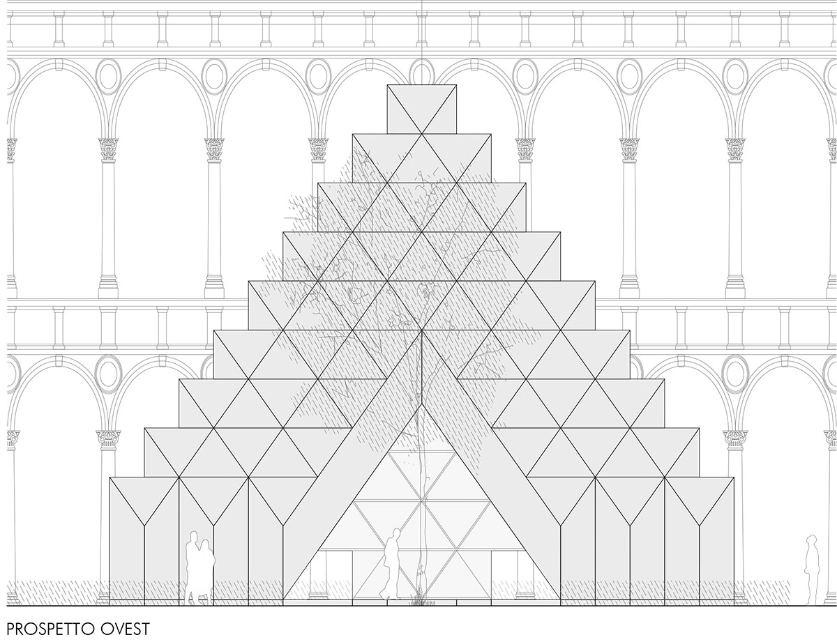 Labics built an installation that insists on reversing the point of view in Milan