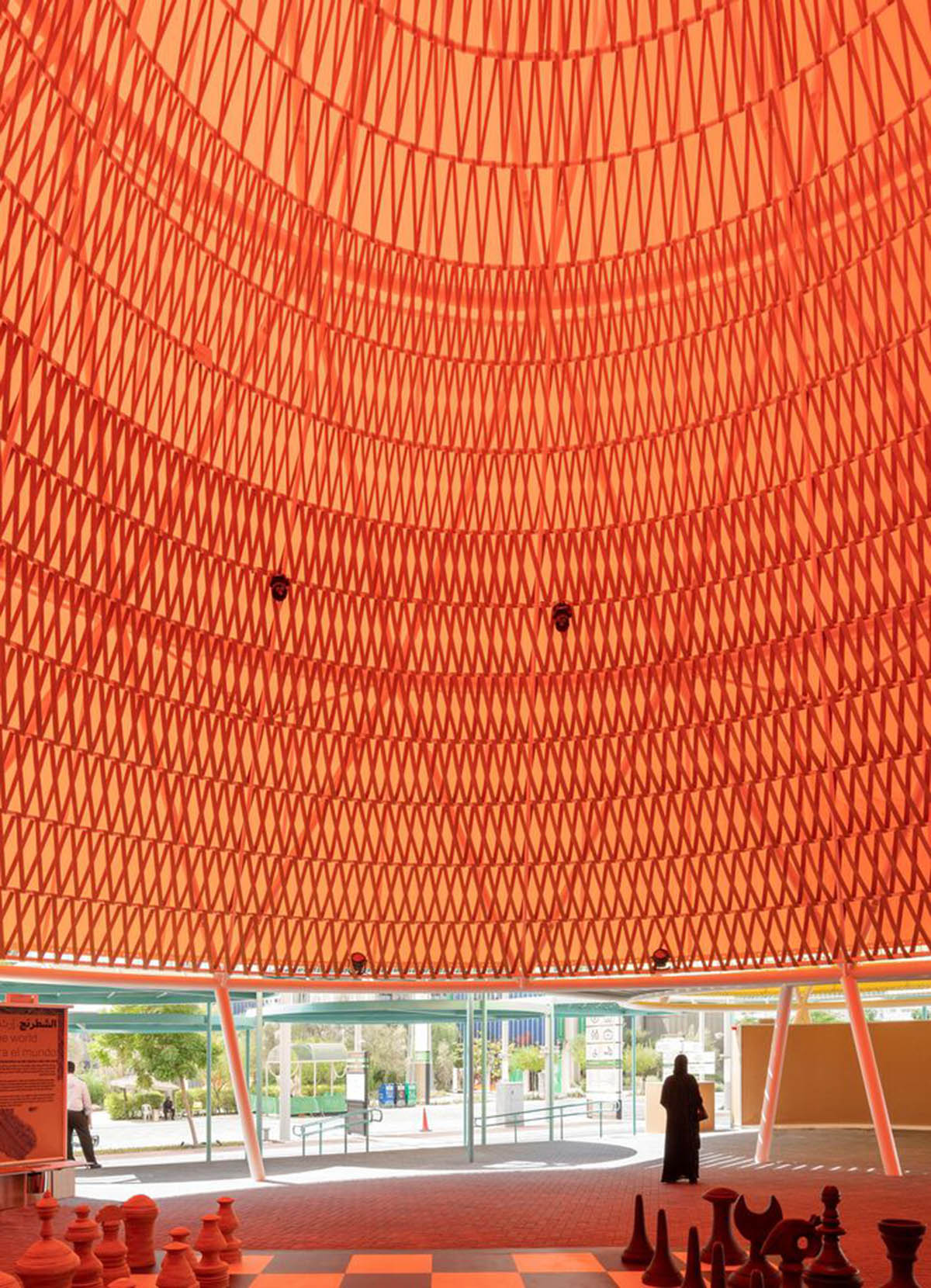 Amann-Cánovas-Maruri adds colorful conic roofs to Spanish Pavilion at Expo 2020 Dubai