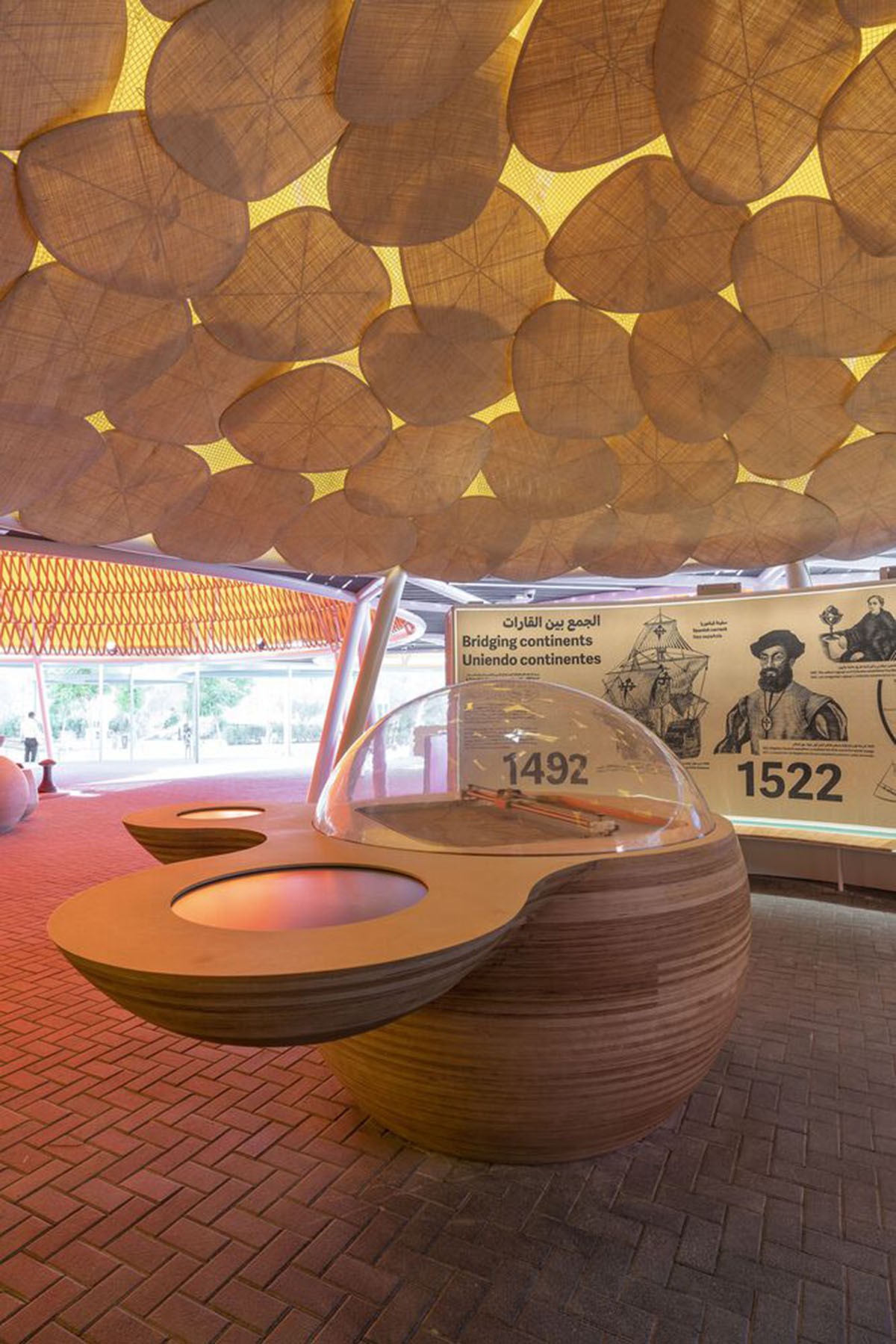Amann-Cánovas-Maruri adds colorful conic roofs to Spanish Pavilion at Expo 2020 Dubai