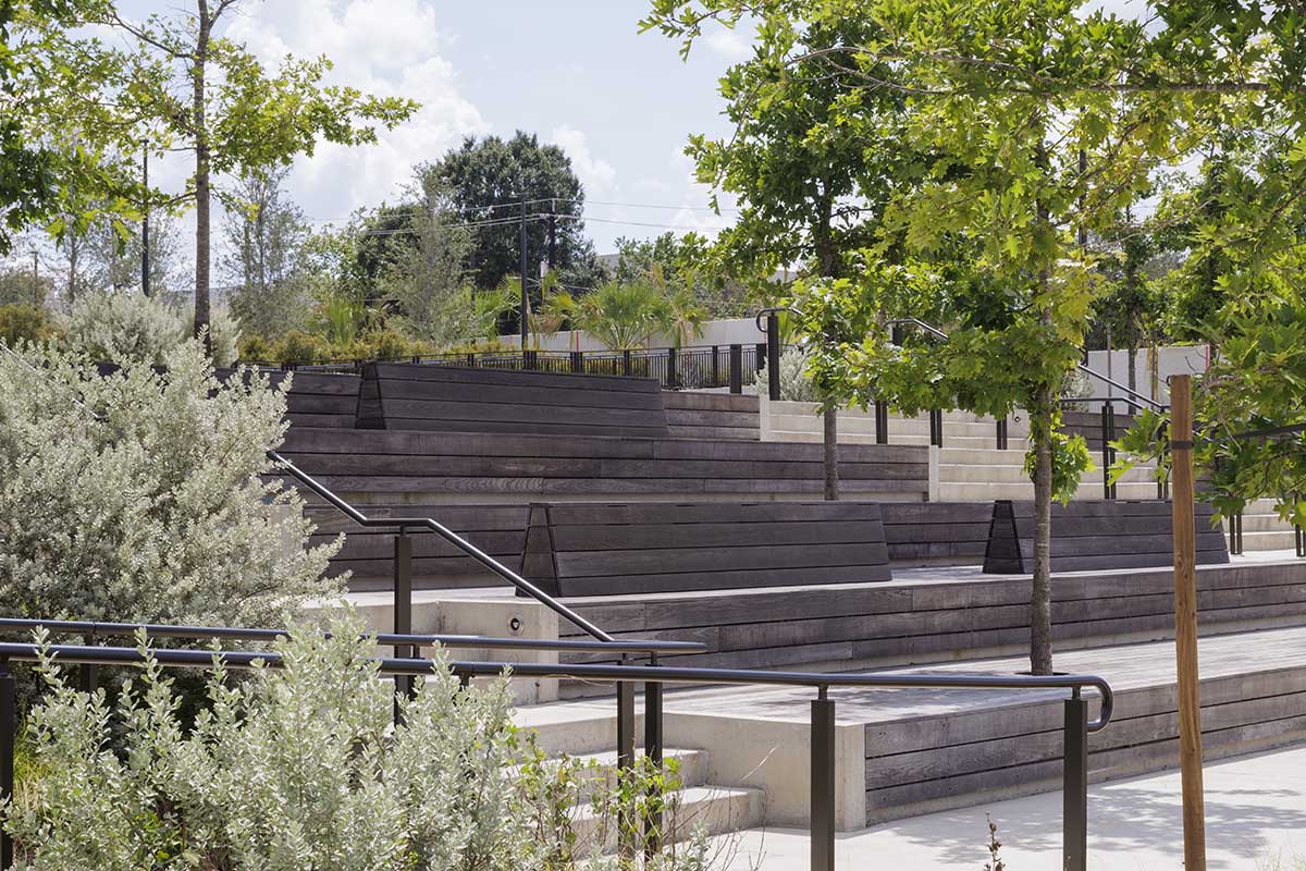 Farshid Moussavi-designed Ismaili Center Houston nears completion across from Buffalo Bayou Park