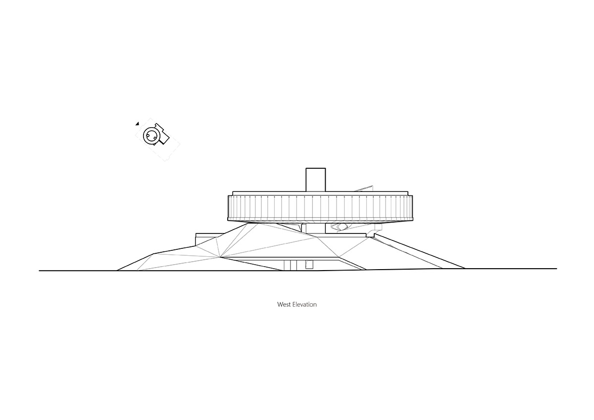 STUDIO A+ designs climbable ring-shaped art center on a green mound in Zhengzhou