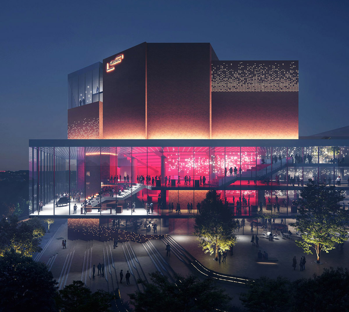 HENN to revamp Europe's largest cultural centre with fully transparent podium in Munich