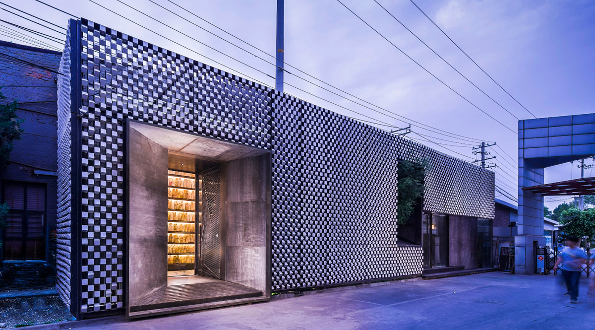 Atelier Alter converts old storage space into a stone archive using thousands of 10cm stone cubes