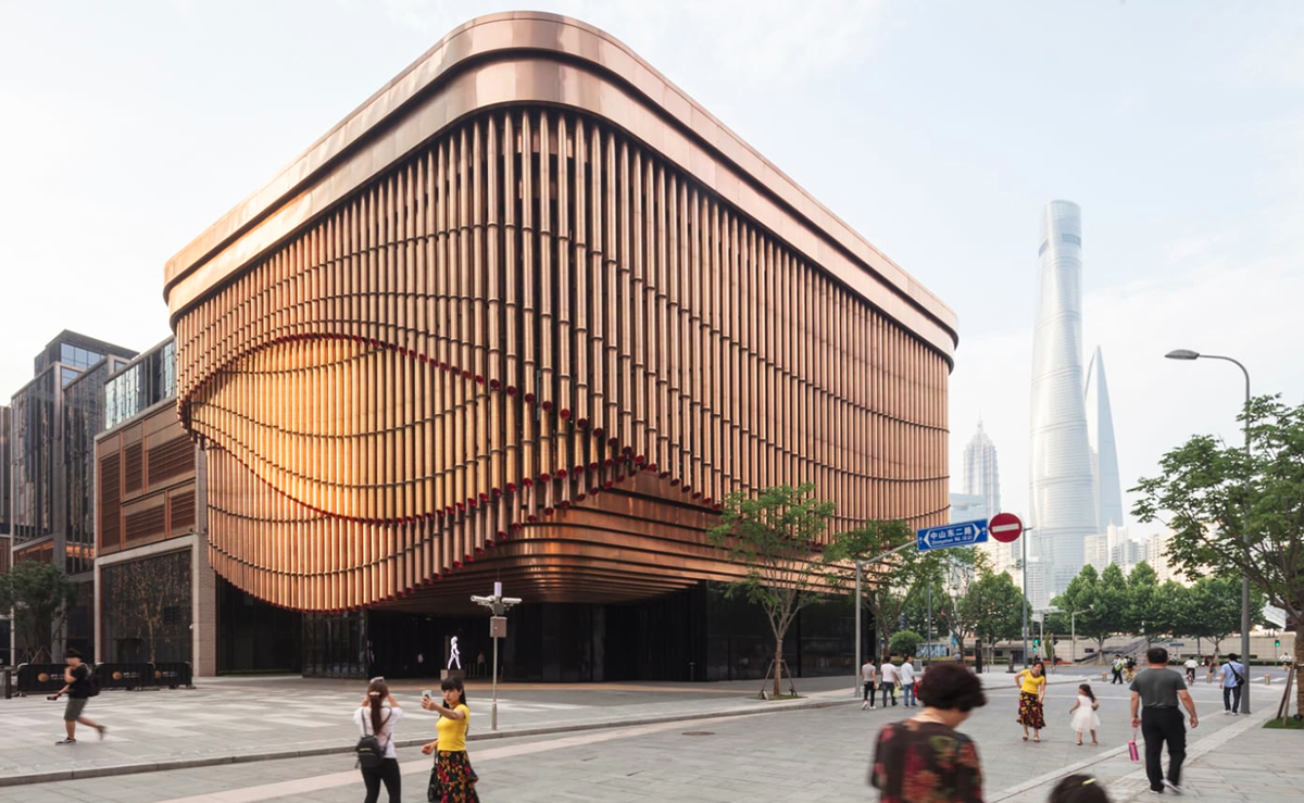 Foster + Partners and Heatherwick Studio wrap Bund Finance Centre in Shanghai with bronze fins