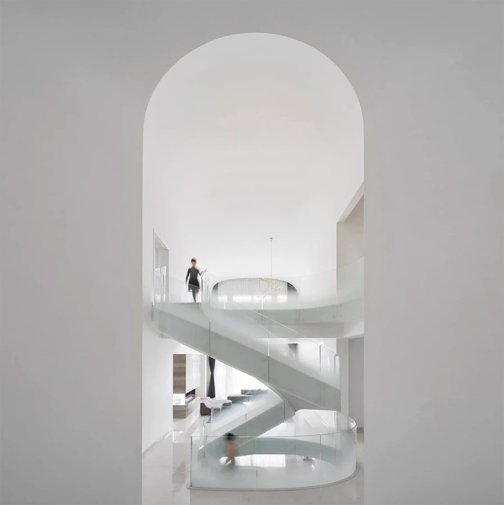 Grand Spiral Staircase Dominates Cloud Villa In Shanghai By KOS Architects   Leadimage 30  