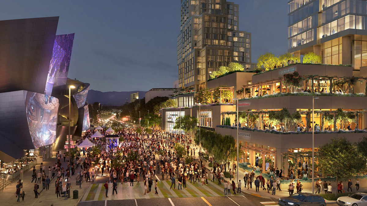 Frank Gehry revises plans for long-delayed Grand Avenue complex in downtown LA