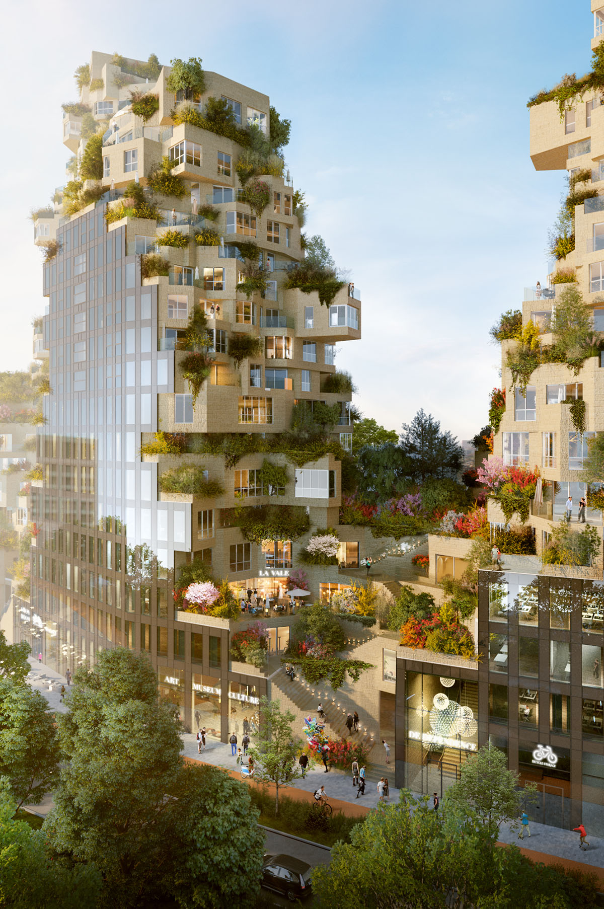 MVRDV's Valley tops out in Amsterdam’s Zuidas district with as new images revealed