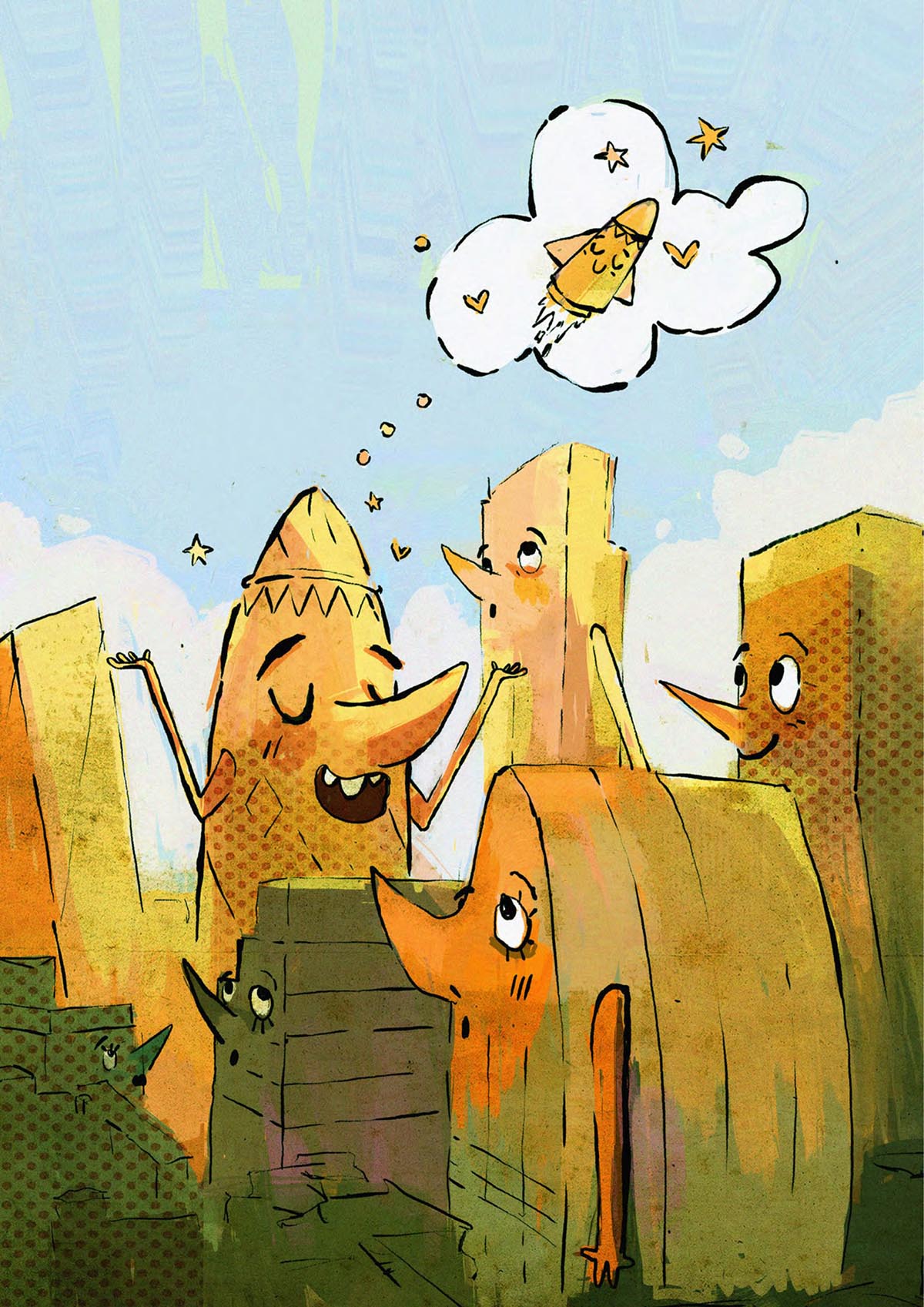 Foster + Partners' new illustrated book offers children a playful journey with flying Gherkin