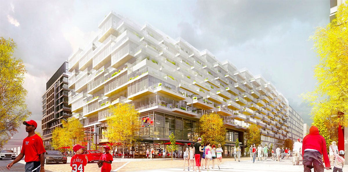 ODA New York's gradually ascending mixed-use tower tops out in Washington, D.C.