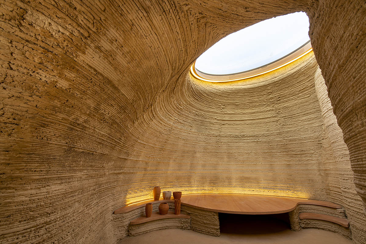 Mario Cucinella Architects and WASP built world's first 3D printed house made of local raw earth