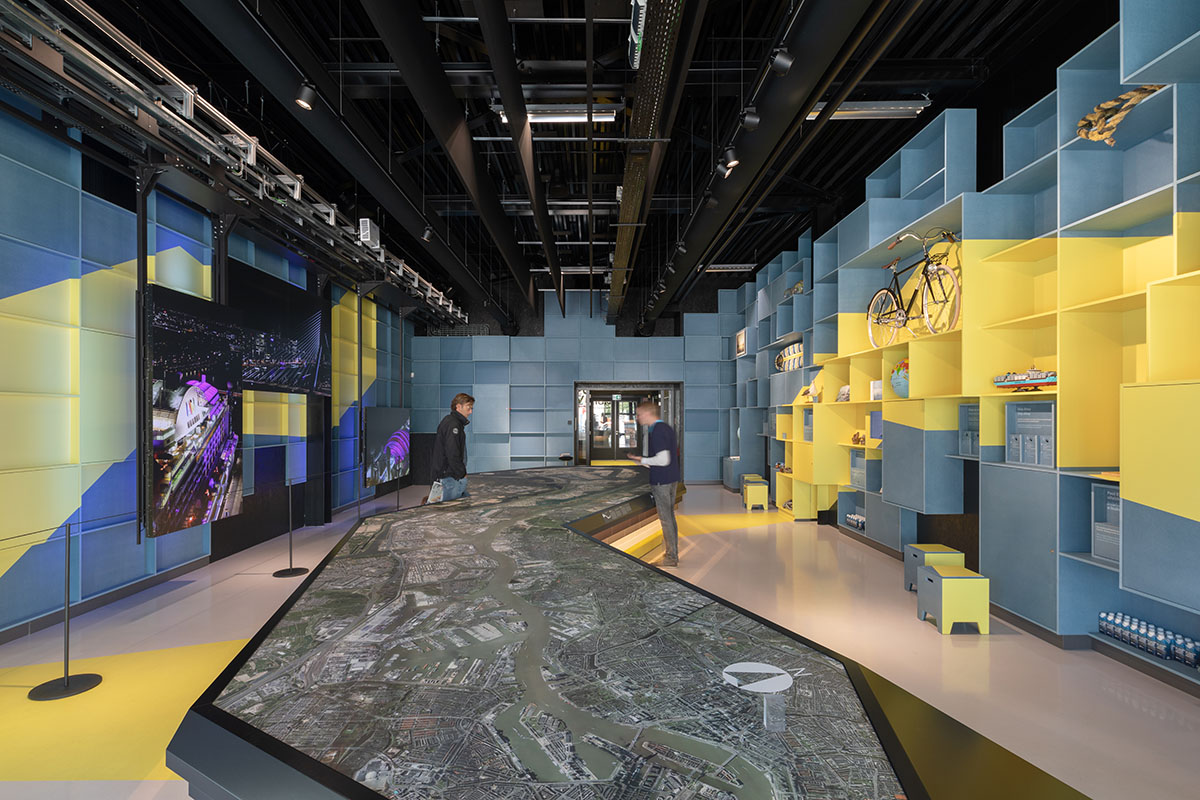 MoederscheimMoonen Architects completes Port Pavilion with black aluminum façade in Rotterdam