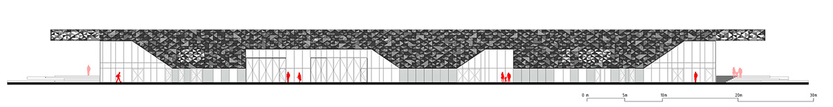 MoederscheimMoonen Architects completes Port Pavilion with black aluminum façade in Rotterdam