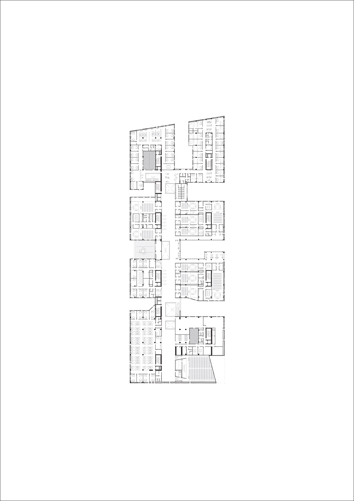 Mecanoo envisions Palace of Justice in Cordoba with cutouts and porous walls
