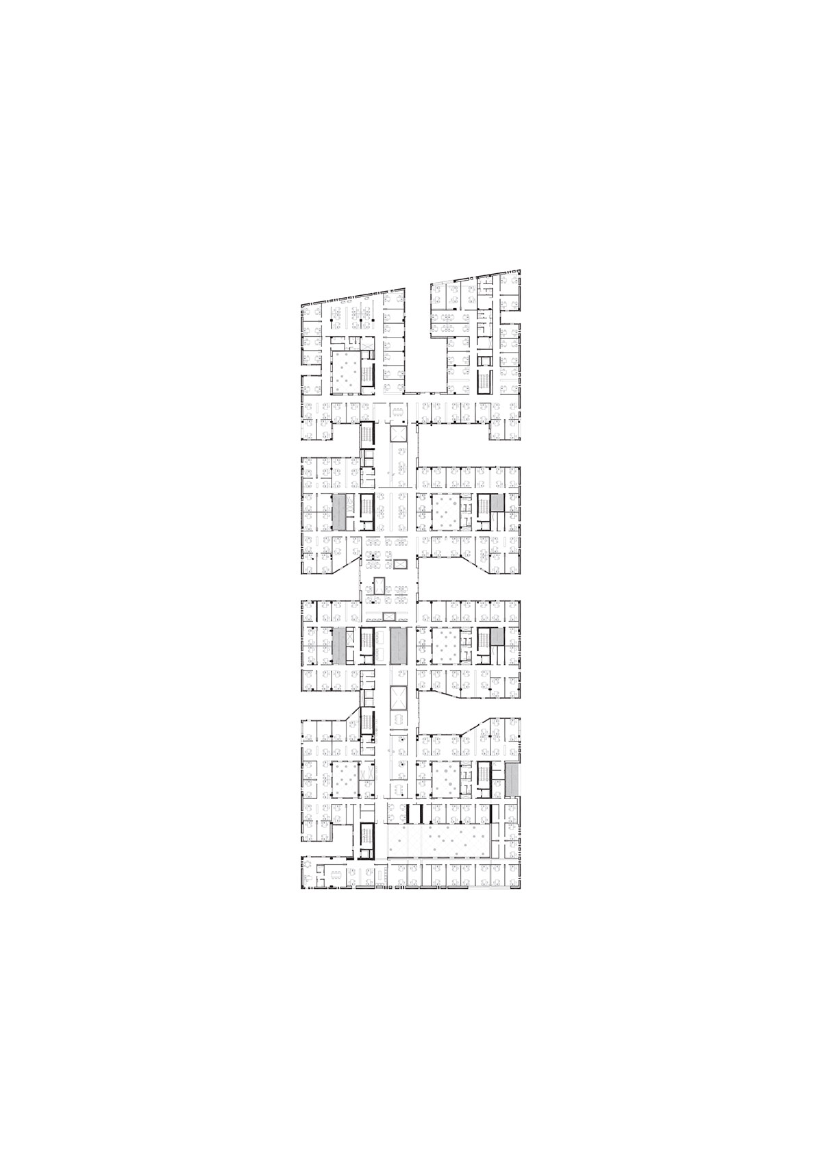 Mecanoo envisions Palace of Justice in Cordoba with cutouts and porous walls