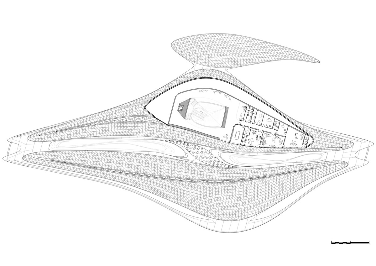 Zaha Hadid Architects' Bee'ah Headquarters Takes Shape In UAE