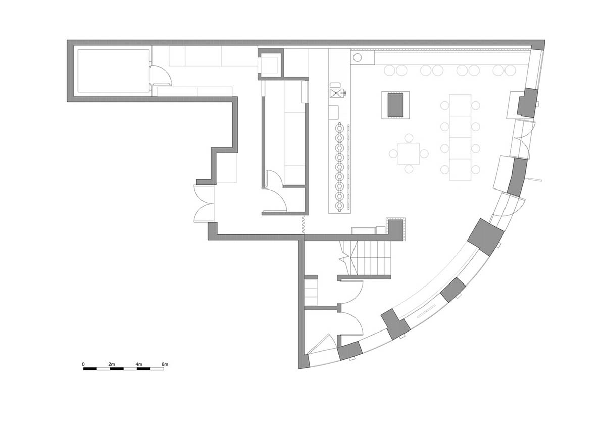 Linehouse forms interiors evoking a sense of being in a spaceship for a pastry store in Shanghai  
