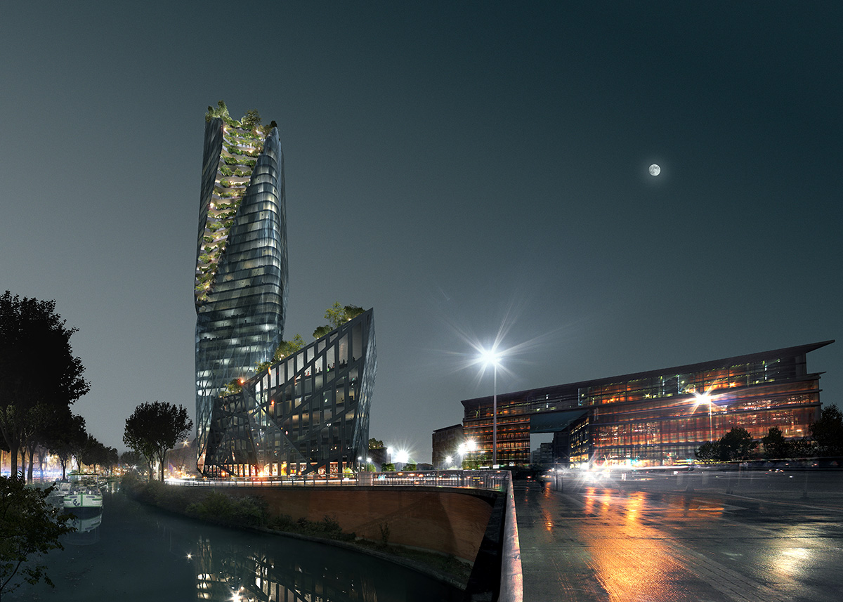 Studio Libeskind unveiled two urban mixed-use buildings for France