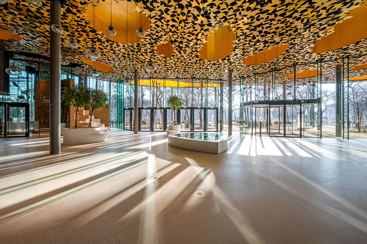 Sou Fujimoto designs House of Music with porous roof evoking varying form of sound waves in Budapest