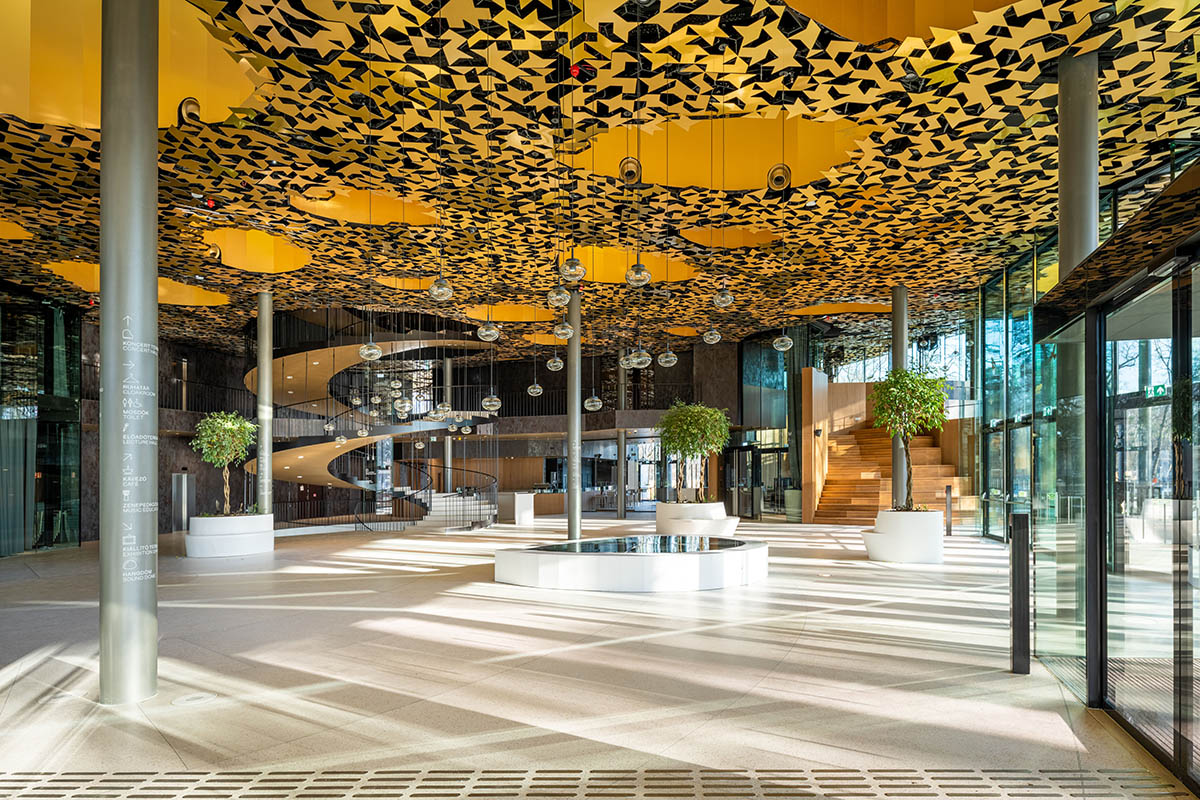 Sou Fujimoto designs House of Music with porous roof evoking varying form of sound waves in Budapest