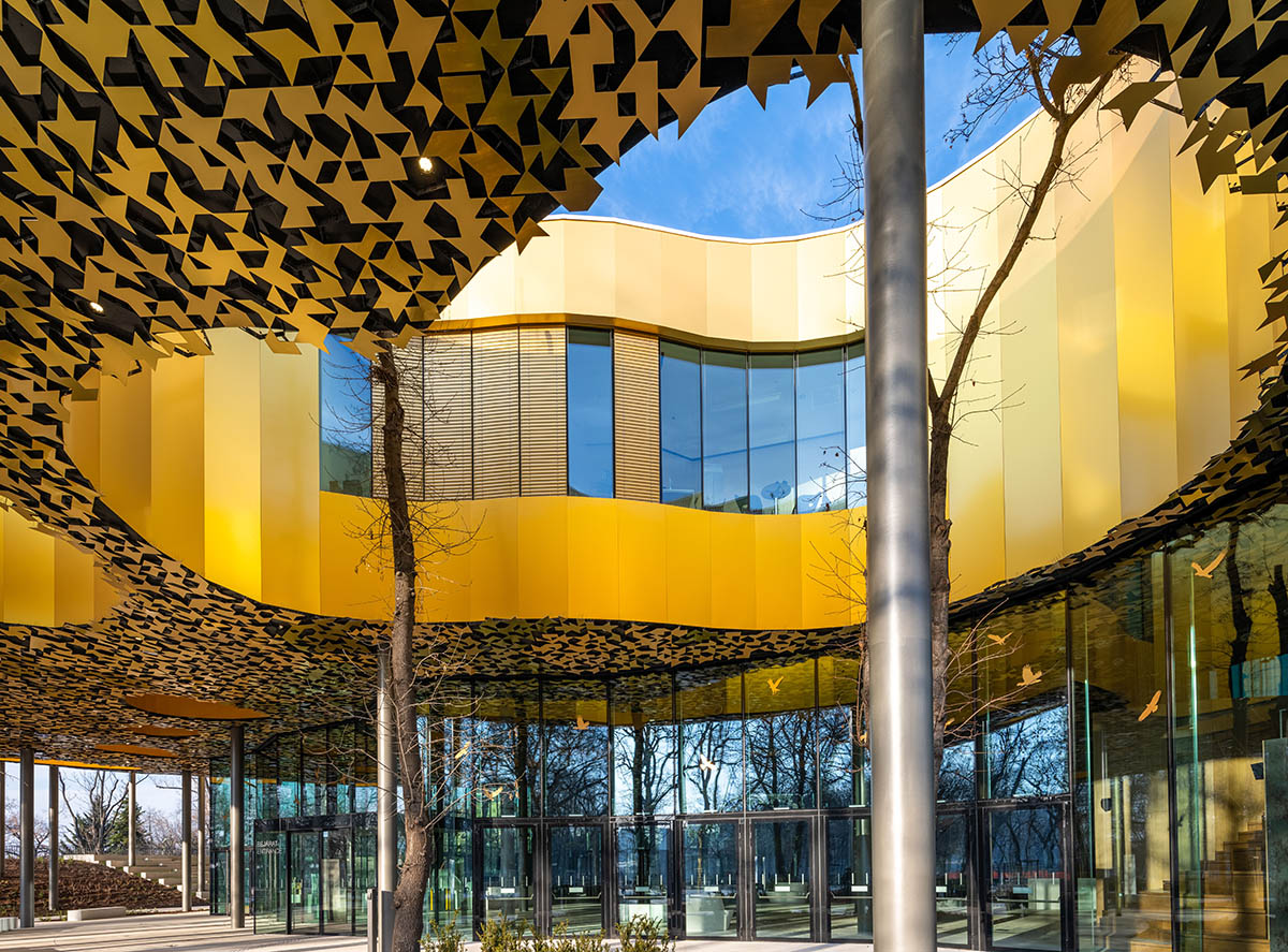 Sou Fujimoto designs House of Music with porous roof evoking varying form of sound waves in Budapest