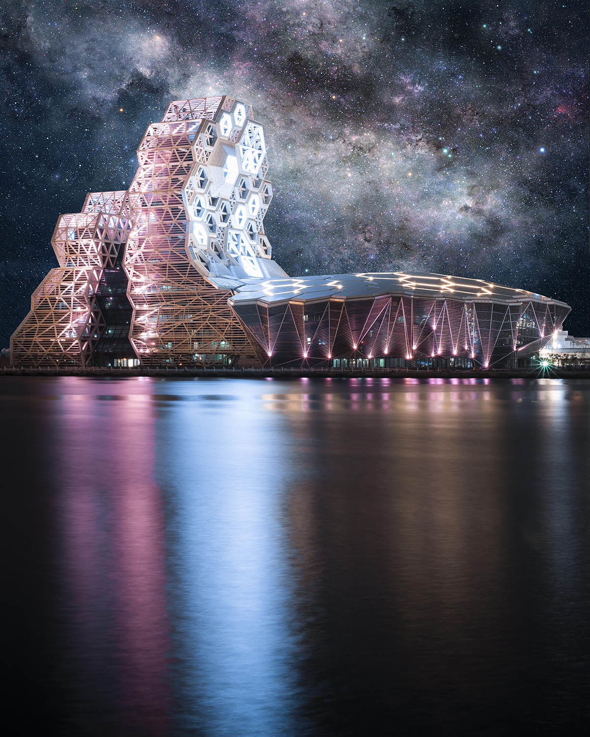 Manuel Monteserín designs pop music center inspired by the seabed in Taiwan