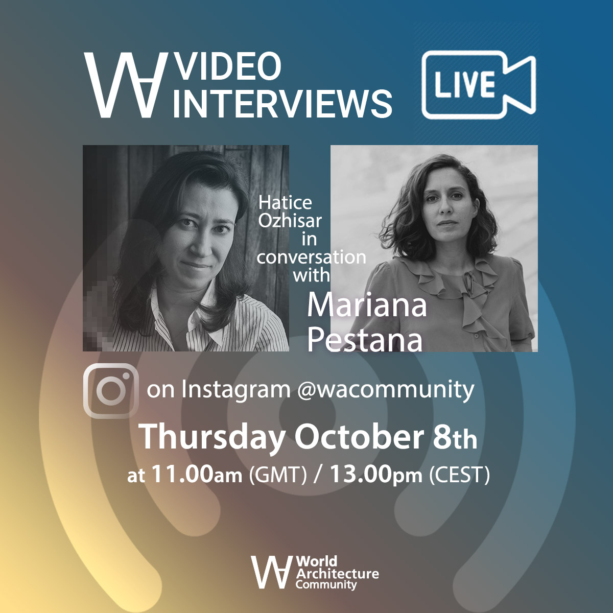 Mariana Pestana to discuss Istanbul Design Biennial's program and theme in WAC's Instagram Live