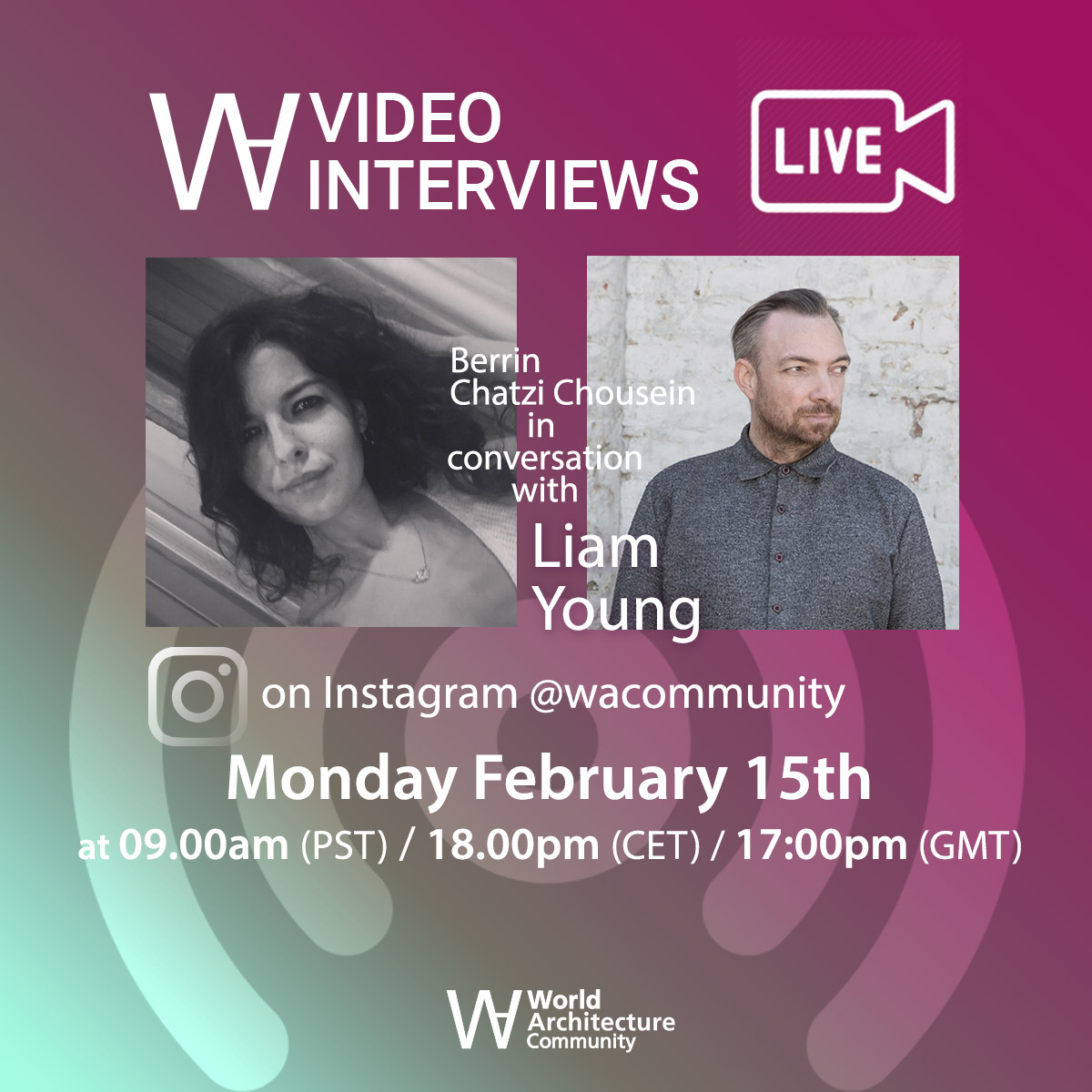 Liam Young will discuss new game changers in architecture and urbanism in WAC's live talk