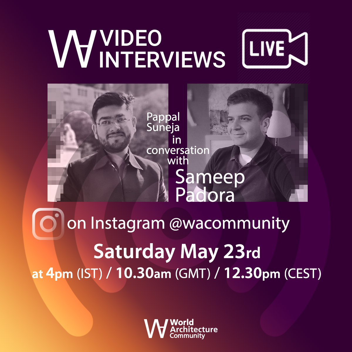 Sameep Padora to discuss